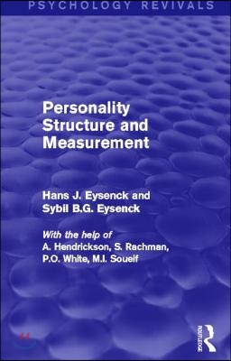 Personality Structure and Measurement (Psychology Revivals)