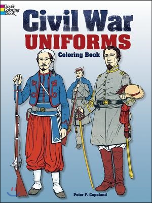 Civil War Uniforms Coloring Book (Paperback)