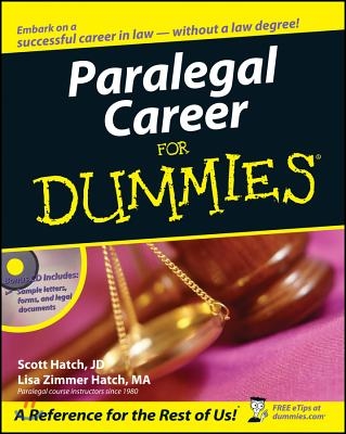 Paralegal Career for Dummies [With CD-ROM]