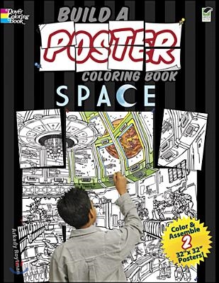 Build a Poster Coloring Book Space