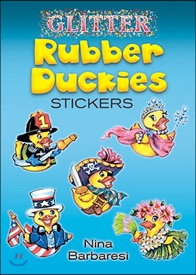 Glitter Rubber Duckies Stickers