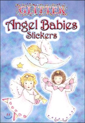 Glitter Angel Babies Stickers