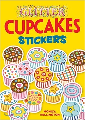 Glitter Cupcakes Stickers