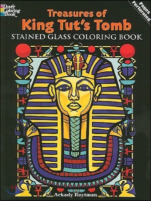 Treasures of King Tut&#39;s Tomb Stained Glass Coloring Book