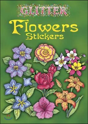 Glitter Flowers Stickers