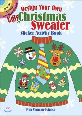 Design Your Own &quot;Ugly&quot; Christmas Sweater Sticker Activity Book