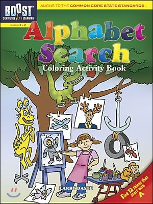 Alphabet Search Coloring Activity Book