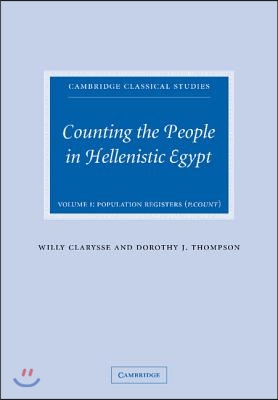 Counting the People in Hellenistic Egypt 2 Volume Paperback Set