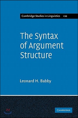 The Syntax of Argument Structure