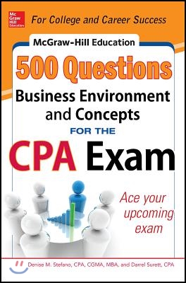 McGraw-Hill Education 500 Business Environment and Concepts Questions for the CPA Exam (Paperback)