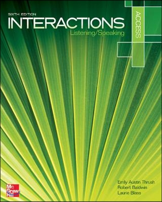 Interaction Access Listening/Speaking Student Book Plus Registration Code for Connect ESL