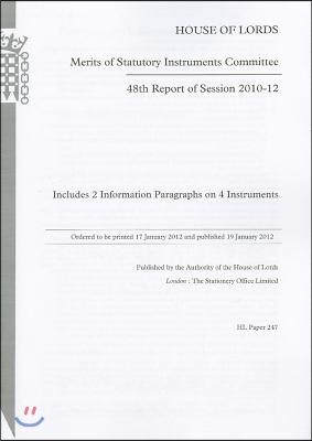 48th Report of Session 2010-12