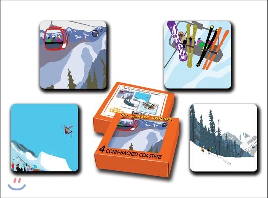 Rocky Mountain Winter Coaster Set