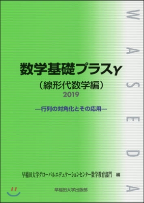 ’19 數學基礎プラスγ 線形代數學編