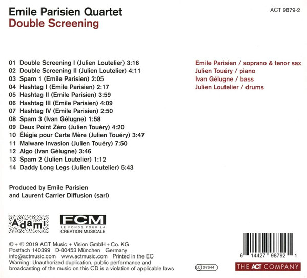 Emile Parisien Quartet (에밀 파리지앵 쿼텟) - Double Screening