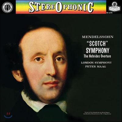 Peter Maag 멘델스존: 교향곡 3번 `스코틀랜드` (Mendelssohn: Symphony Op.56 &quot;Scotch&quot;, Hebrides Overture) [2LP]