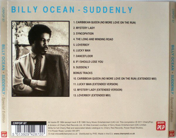 Billy Ocean (빌리 오션) - Suddenly ~ Expanded Edition