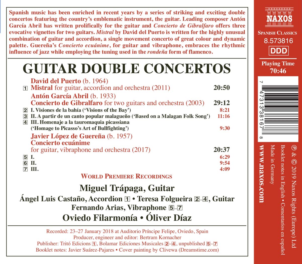 Miguel Trapaga / Teresa Folgueira 기타 이중협주곡 작품집 (Guitar Double Concertos)