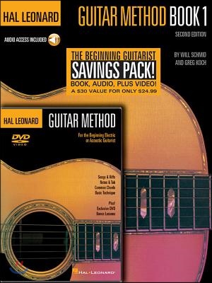 Hal Leonard Guitar Method Beginner's Pack: Book 1 with Online Audio + DVD [With CD and DVD]