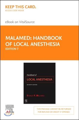 Handbook of Local Anesthesia Elsevier eBook on Vitalsource (Retail Access Card)