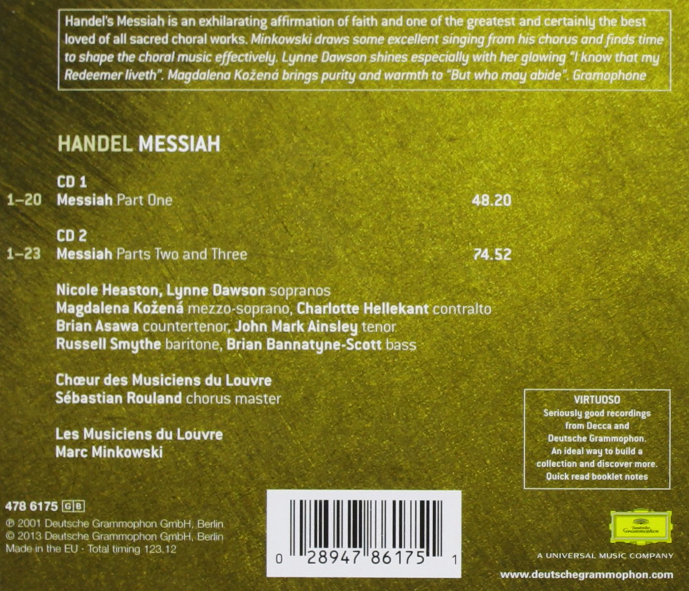 Marc Minkowski 헨델 :메시아 (Handel: Messiah)