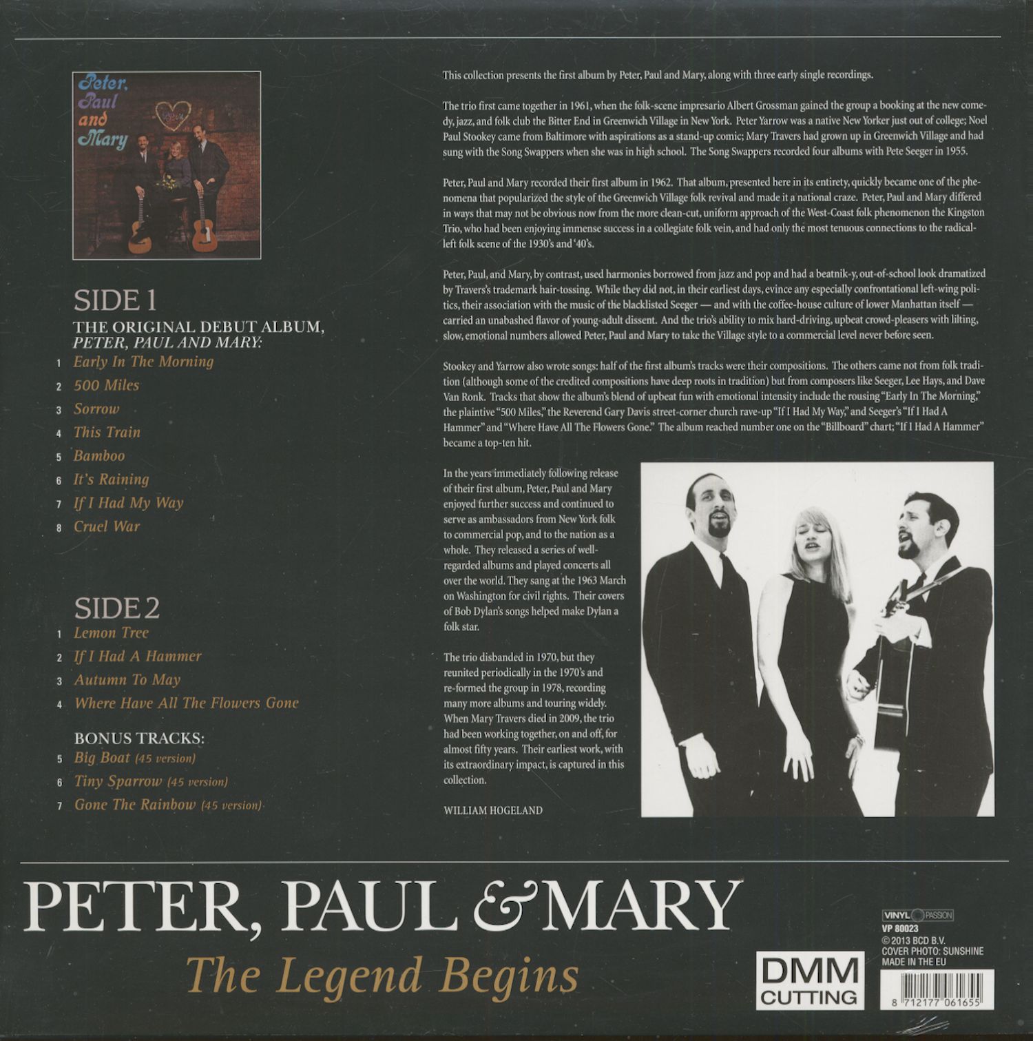 Peter, Paul & Mary - If I Had A Hammer: The Legend Begins [LP]