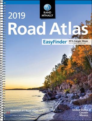 Rand Mcnally 2019 Road Atlas Easy Finder United States, Canada, Mexico