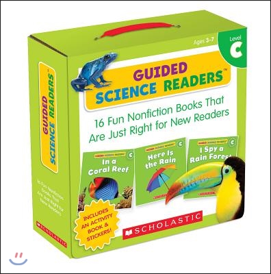 Guided Science Readers: Level C (Parent Pack): 16 Fun Nonfiction Books That Are Just Right for New Readers [With Sticker(s) and Activity Book]
