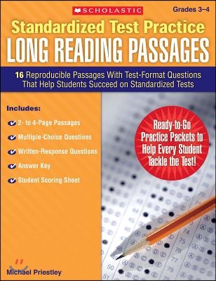 Standardized Test Practice Long Reading Passages, Grades 3-4