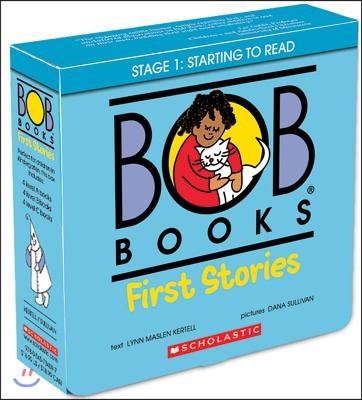 Bob Books - First Stories Box Set Phonics, Ages 4 and Up, Kindergarten (Stage 1: Starting to Read)