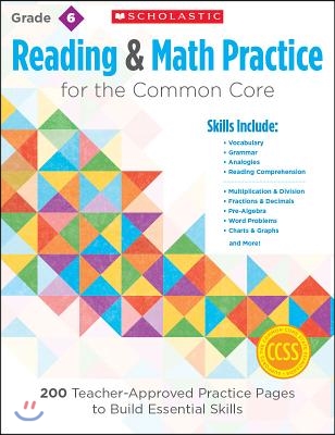 Reading &amp; Math Practice, Grade 6