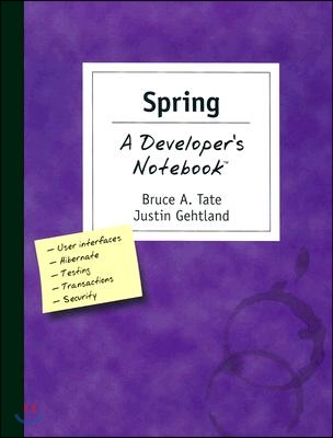 Spring a Developer&#39;s Notebook