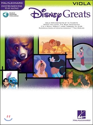 Disney Greats: For Viola Instrumental Play-Along Pack