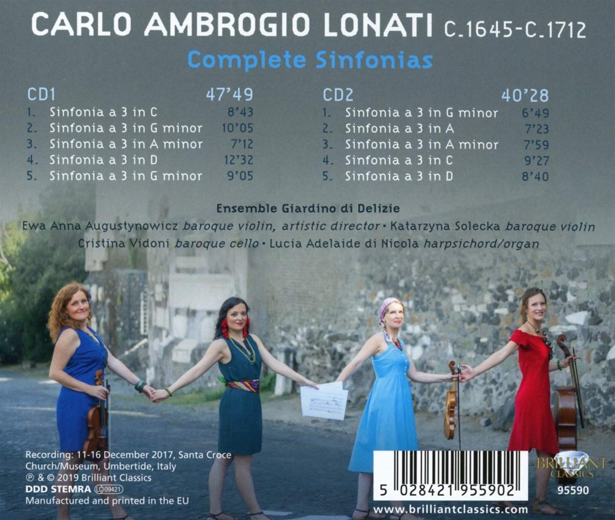 Ensemble Giardino di Delizie 카를로 암브로지오 로나티: 신포니아 전곡집 [기악 합주곡] (Carlo Ambrogio Lonati: Complete Sinfonias)