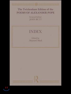 Twickenham Edition of the Poems of Alexander Pope