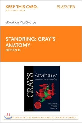 Gray's Anatomy Elsevier Ebook on Vitalsource Retail Access Card