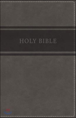 KJV, Deluxe Gift Bible, Imitation Leather, Gray, Red Letter Edition