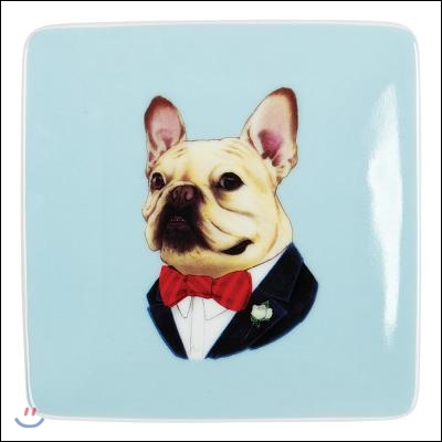 Berkley Bestiary Frenchie Portrait Square Tray