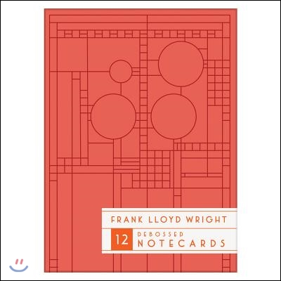 Frank Lloyd Wright Bright Geometric Debossed Notecards