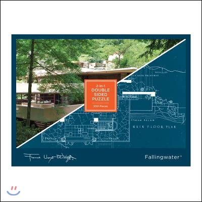 Frank Lloyd Wright Fallingwater 2-sided 500 Piece Puzzle