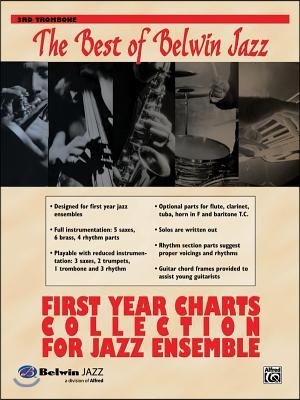 First Year Charts Collection for Jazz Ensemble for 3rd Trombone