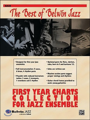 First Year Charts Collection for Jazz Ensemble for Bass