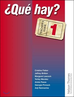 ?Que Hay? Teacher&#39;s Guide 1