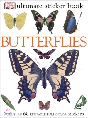 Ultimate Sticker Book: Butterflies: More Than 60 Reusable Full-Color Stickers [With Stickers]