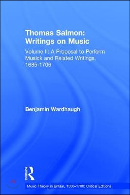 Thomas Salmon: Writings on Music