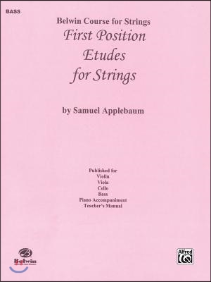 First Position Etudes for Strings: Bass