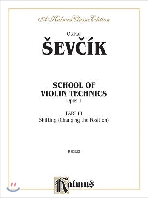 School of Violin Technics, Op. 1, Vol 3