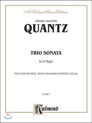 Trio Sonata in D Major: Flute (Oboe), Violin, &amp; Basso Continuo, Score &amp; Parts