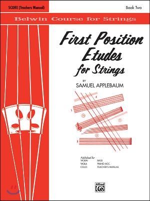 First Position Etudes for Strings: Score