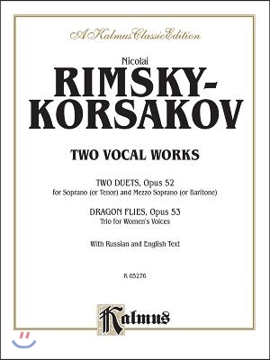 Two Vocal Works, Op. 52, 53: Russian, English Language Edition